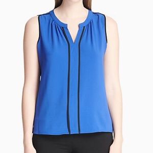 Calvin Klein | Royal Blue V-Neck Top